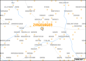 map of Zingédagen