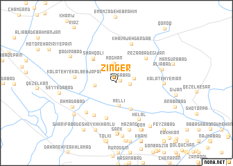 map of Zīnger