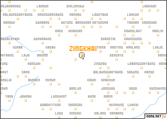 map of Zingkhai