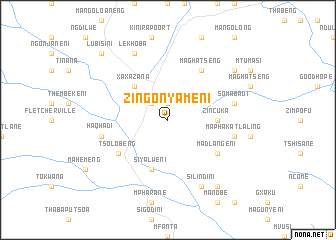 map of Zingonyameni