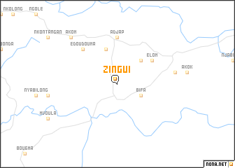 map of Zingui