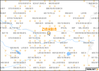 map of Zinhain