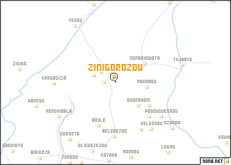 map of Zinigorozou