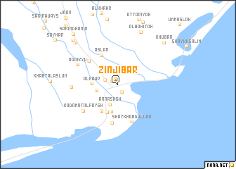 map of Zinjibār