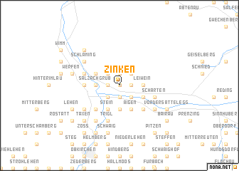 map of Zinken