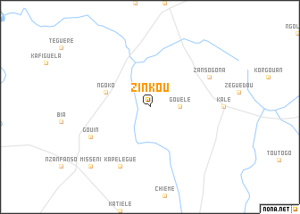 map of Zinkou