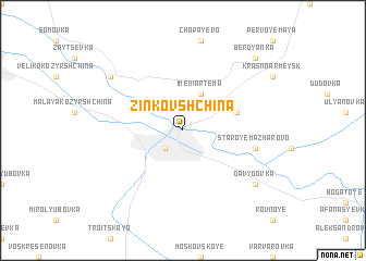 map of Zinʼkovshchina