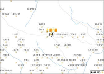 map of Zinna