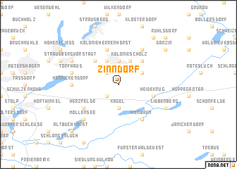 map of Zinndorf