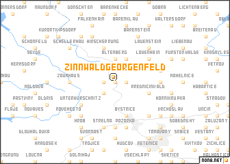 map of Zinnwald-Georgenfeld