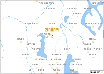 map of Zinonyi
