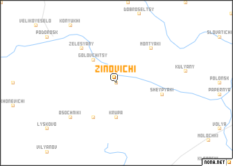 map of Zinovichi