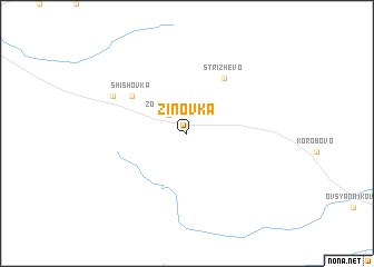 map of Zinovka