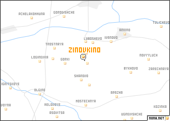 map of Zinovkino