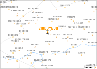 map of Zinov\