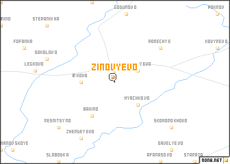 map of Zinov\