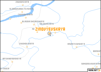 map of Zinov\