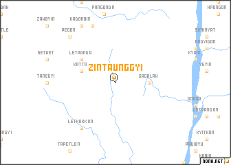 map of Zintaunggyi