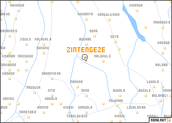 map of Zintengeze