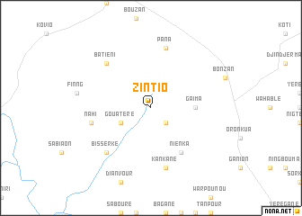 map of Zintio