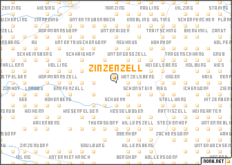 map of Zinzenzell