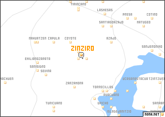 map of Zinziro