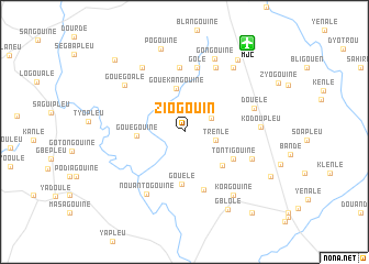 map of Ziogouin
