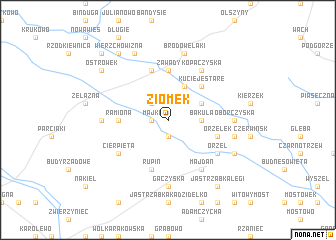 map of Ziomek