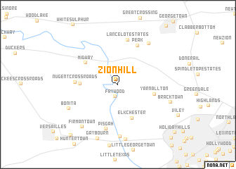 map of Zion Hill