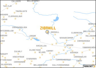 map of Zion Hill