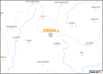 map of Zion Hill
