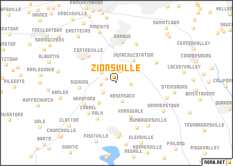 map of Zionsville