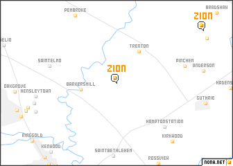map of Zion