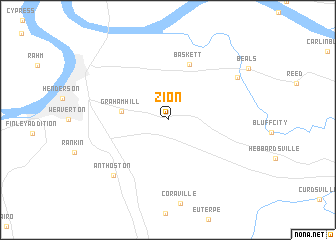 map of Zion