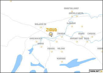 map of Zioud