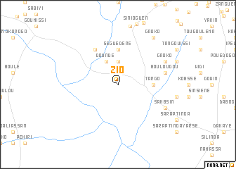 map of Zio