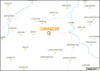 map of Zipingcun