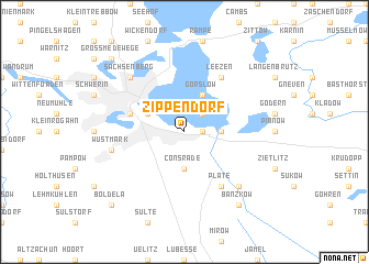 map of Zippendorf