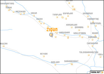 map of Zīqūn