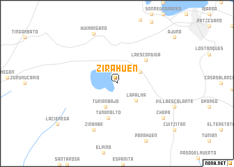 map of Zirahuén