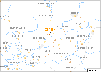 map of Zīrāh