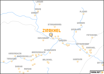 map of Zira Khel