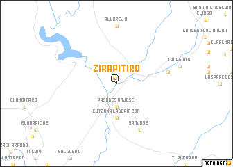 map of Zirapitiro