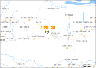 map of Zīravān