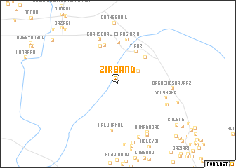 map of Zīrband