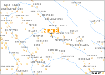 map of Zīr Chāl