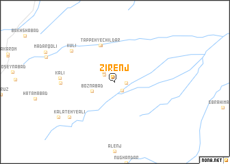 map of Zīrenj