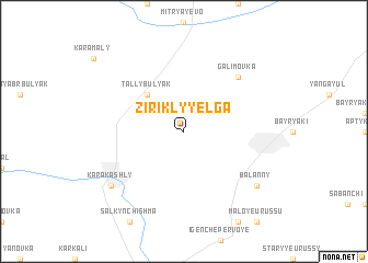 map of Zirikly-Yelga