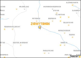 map of Ziriky-Tamak