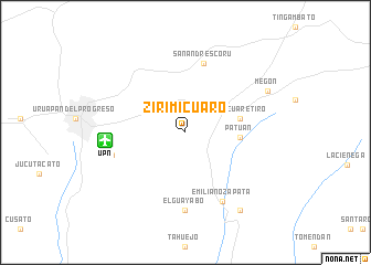 map of Zirimícuaro